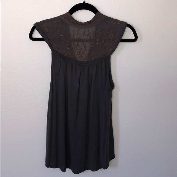 Grey tank with beading - Picture 3 of 5